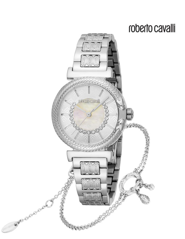 Roberto Cavalli Ladies Watch with Bracelet